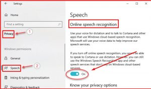 Cara menonaktifkan Speech Recognition di Windows 10