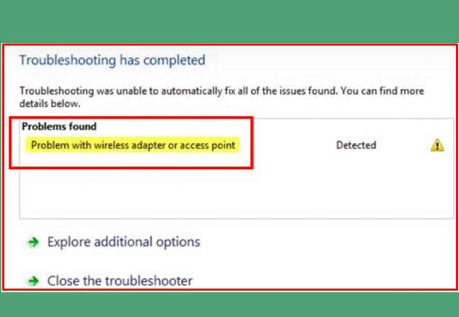 Cara Mengatasi Problem with Wireless Adapter or Access Point Windows 11, 10, 8, and 7