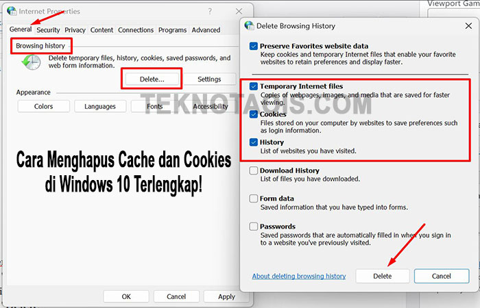 Cara Menghapus Cache dan Cookies di Windows 10 Terlengkap!